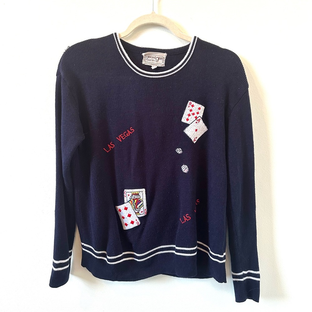 Gerard Martin Las Vegas vintage sweater size large